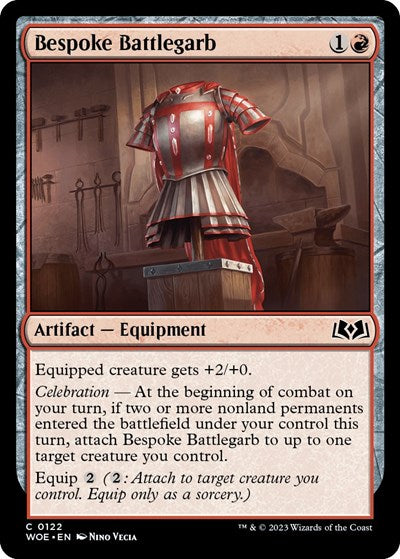 Bespoke Battlegarb (WOE) #122 Common (Lightly Played) Wilds of Eldraine Magic: The Gathering: 2023
