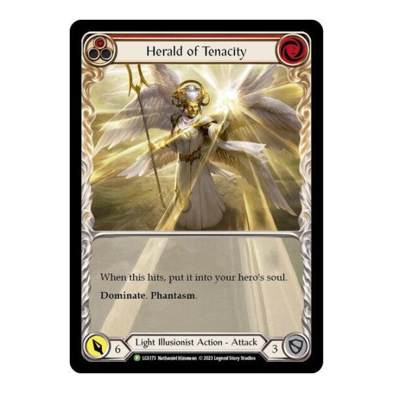 Herald of Tenacity (Red) - LGS173 (PR) #LGS173 Promo Flesh and Blood: Promo Cards Flesh and Blood TCG: 2019