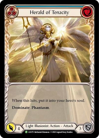 Herald of Tenacity (Blue) - LGS175 (PR) #LGS175 Promo Flesh and Blood: Promo Cards Flesh and Blood TCG: 2019