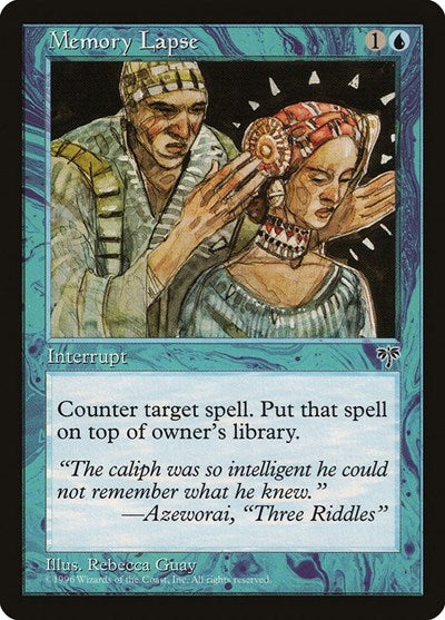 Memory Lapse (MIR) #74 Common Mirage Magic: The Gathering: 1996