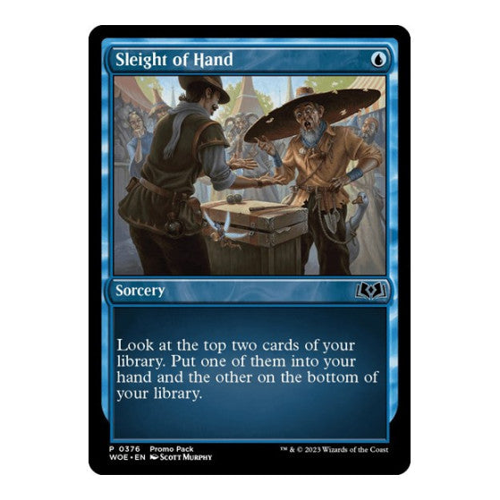 Sleight of Hand (PPWOE) #376 Common (Lightly Played) Promo Pack: Wilds of Eldraine Magic: The Gathering: 2023