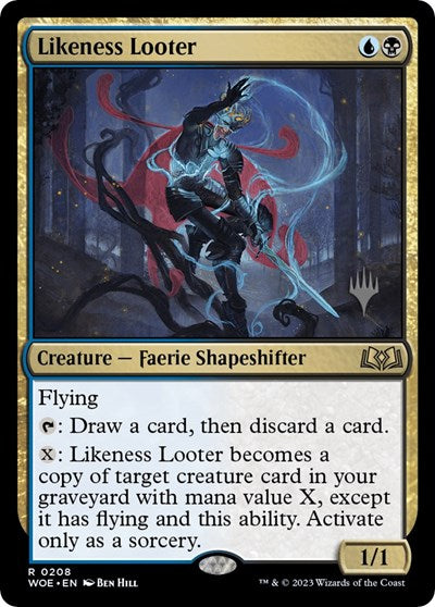 Likeness Looter (PPWOE) #208p Rare (Lightly Played) Promo Pack: Wilds of Eldraine Magic: The Gathering: 2023