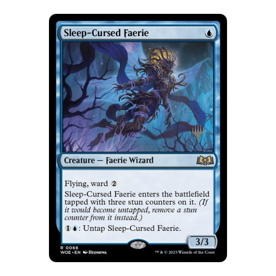 Sleep-Cursed Faerie (PPWOE) #66 Rare (Foil Lightly Played) Promo Pack: Wilds of Eldraine Magic: The Gathering: 2023