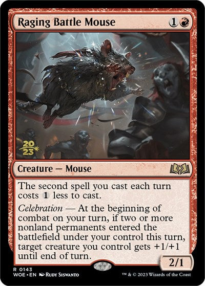 Raging Battle Mouse (PRE) #143s Rare (Foil Lightly Played) Prerelease Cards Magic: 2026