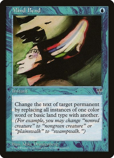 Mind Bend (MIR) #77 Uncommon (Lightly Played) Mirage Magic: The Gathering: 1996