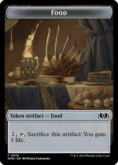 Food 0010 Token (WOE) #10 T (Lightly Played) Wilds of Eldraine Magic: The Gathering: 2023