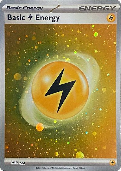 Basic Lightning Energy Cosmos Holo (SVE) #004 Common (Holofoil Near Mint) SVE: Scarlet & Violet Energies Pokemon: 2023