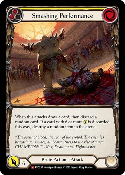 Smashing Performance (EVO) #EVO237 Majestic (Lightly Played) Bright Lights Flesh and Blood TCG: 2023