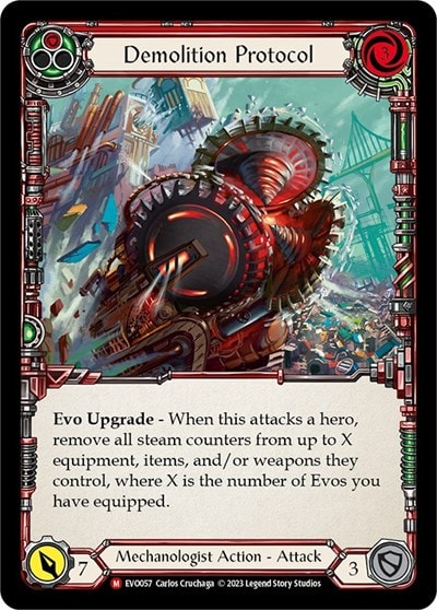 Demolition Protocol (EVO) #EVO057 Majestic (Lightly Played) Bright Lights Flesh and Blood TCG: 2023