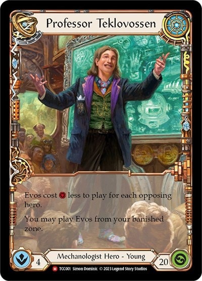 Professor Teklovossen (TCC) #TCC001 Majestic (Lightly Played) Round the Table: TCCxLSS Flesh and Blood TCG: 2023