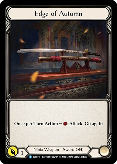 Edge of Autumn (TCC) #TCC078 Rare (Rainbow Foil Near Mint) Round the Table: TCCxLSS Flesh and Blood TCG: 2023