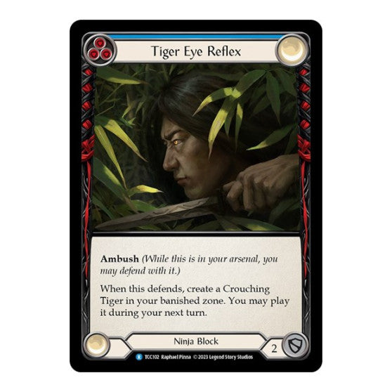 Tiger Eye Reflex (Blue) (TCC) #TCC102 Rare (Lightly Played) Round the Table: TCCxLSS Flesh and Blood TCG: 2023