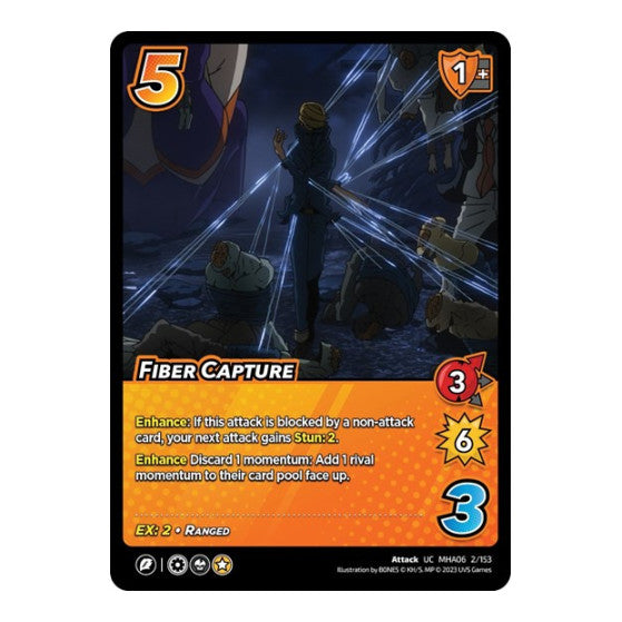 Fiber Capture (MHA6) #2/153 Uncommon (Lightly Played) UniVersus: My Hero Academia: Jet Burn UniVersus: 2023