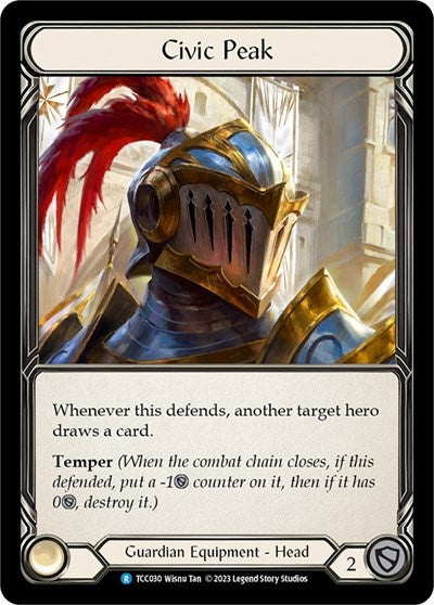 Civic Peak (TCC) #TCC030 Rare (Near Mint) Round the Table: TCCxLSS Flesh and Blood TCG: 2023