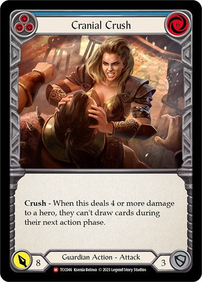 Cranial Crush Blue (TCC) #TCC046 Common (Near Mint) Round the Table: TCCxLSS Flesh and Blood TCG: 2023