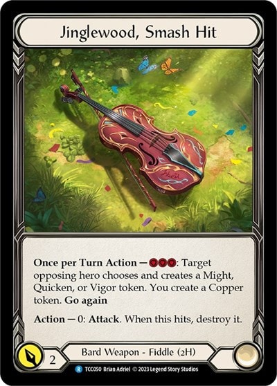 Jinglewood Smash Hit (TCC) #TCC050 Rare (Cold Foil Lightly Played) Round the Table: TCCxLSS Flesh and Blood TCG: 2023