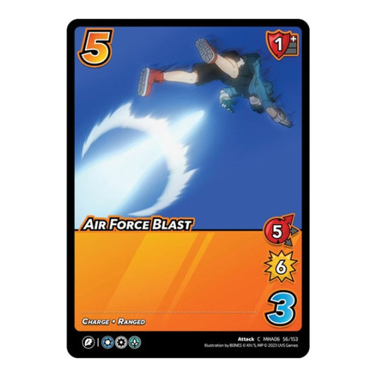 Air Force Blast (MHA6) #56/153 Common (Lightly Played) UniVersus: My Hero Academia: Jet Burn UniVersus: 2023