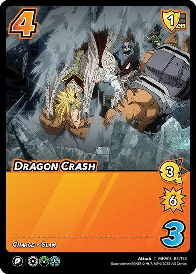 Dragon Crash (MHA6) #83/153 Common (Lightly Played) UniVersus: My Hero Academia: Jet Burn UniVersus: 2023