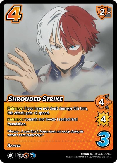 Shrouded Strike (MHA6) #95/153 Uncommon (Lightly Played) UniVersus: My Hero Academia: Jet Burn UniVersus: 2023