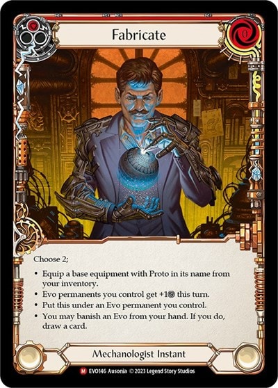 Fabricate (EVO) #EVO146 Majestic (Lightly Played) Bright Lights Flesh and Blood TCG: 2023