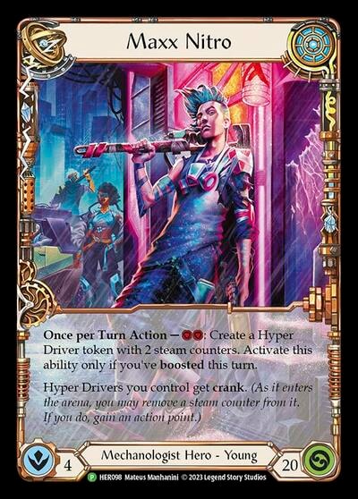 Maxx Nitro - HER098 (PR) #HER098 Promo (Rainbow Foil Moderately Played) Flesh and Blood: Promo Cards Flesh and Blood TCG: 2019