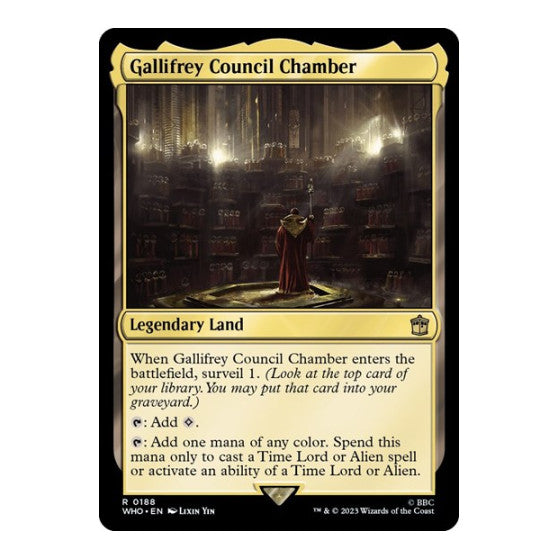 Gallifrey Council Chamber (WHO) #188 Rare (Lightly Played) Universes Beyond: Doctor Who Magic: The Gathering: 2023
