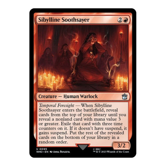 Sibylline Soothsayer (WHO) #95 Uncommon (Lightly Played) Universes Beyond: Doctor Who Magic: The Gathering: 2023
