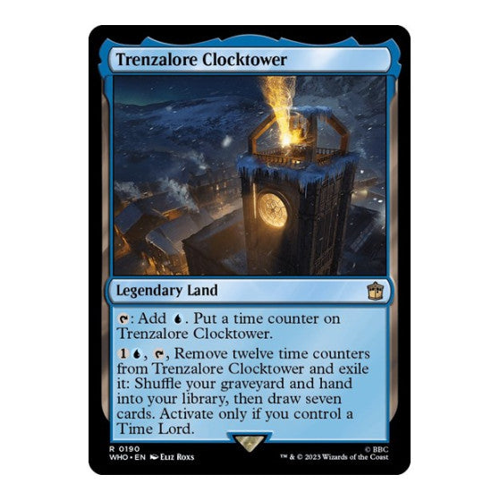 Trenzalore Clocktower (WHO) #190 Rare (Lightly Played) Universes Beyond: Doctor Who Magic: The Gathering: 2023