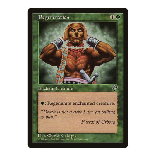 Regeneration (MIR) #236 Common (Lightly Played) Mirage Magic: The Gathering: 1996