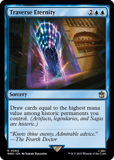 Traverse Eternity (WHO) #60 Rare (Lightly Played) Universes Beyond: Doctor Who Magic: The Gathering: 2023