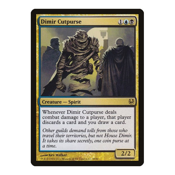 Dimir Cutpurse (DDH) #49 Rare (Heavily Played) Duel Decks: Ajani vs. Nicol Bolas Magic: The Gathering: 2011