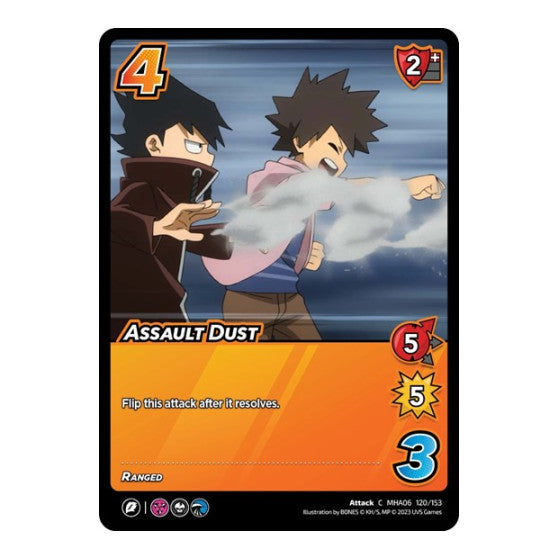 Assault Dust (MHA6) #120/153 Common (Lightly Played) UniVersus: My Hero Academia: Jet Burn UniVersus: 2023