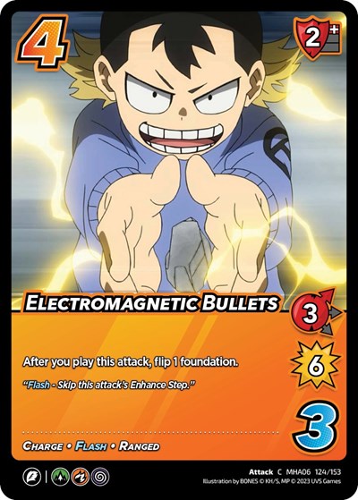 Electromagnetic Bullets (MHA6) #124/153 Common (Lightly Played) UniVersus: My Hero Academia: Jet Burn UniVersus: 2023
