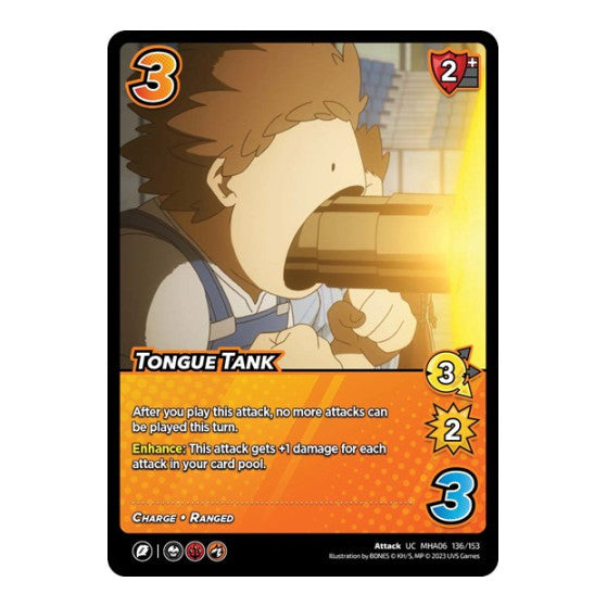 Tongue Tank (MHA6) #136/153 Uncommon (Lightly Played) UniVersus: My Hero Academia: Jet Burn UniVersus: 2023