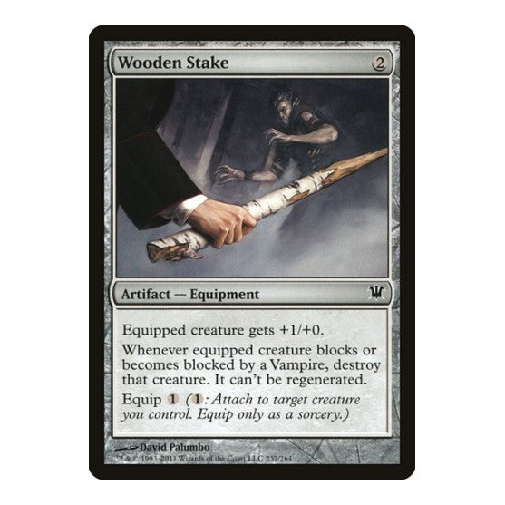 Wooden Stake (ISD) #237 Common (Lightly Played) Innistrad Magic: The Gathering: 2011