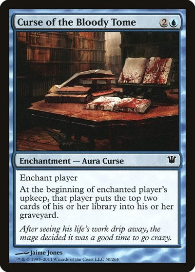 Curse of the Bloody Tome (ISD) #50 Common (Lightly Played) Innistrad Magic: The Gathering: 2011