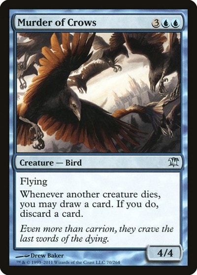 Murder of Crows (ISD) #70 Uncommon Innistrad Magic: The Gathering: 2011