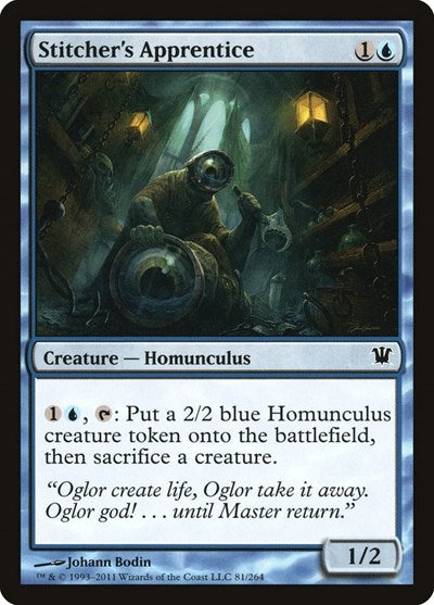 Stitchers Apprentice (ISD) #81 Common (Lightly Played) Innistrad Magic: The Gathering: 2011