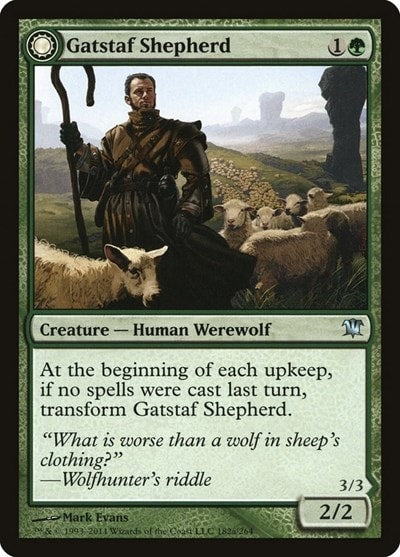 Gatstaf Shepherd (ISD) #182 Uncommon (Lightly Played) Innistrad Magic: The Gathering: 2011