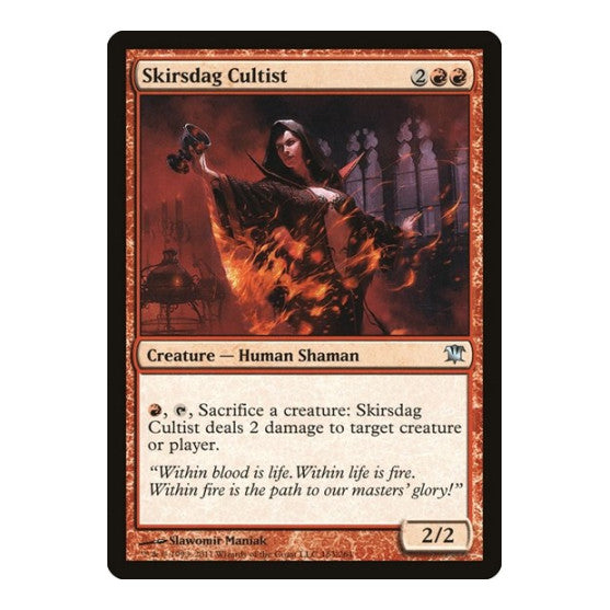 Skirsdag Cultist (ISD) #163 Uncommon (Lightly Played) Innistrad Magic: The Gathering: 2011