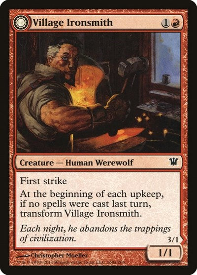 Village Ironsmith (ISD) #168 Common (Moderately Played) Innistrad Magic: The Gathering: 2011