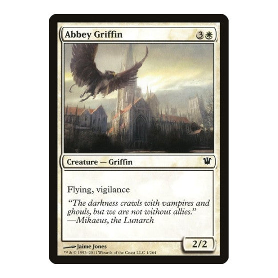 Abbey Griffin (ISD) #1 Common (Lightly Played) Innistrad Magic: The Gathering: 2011