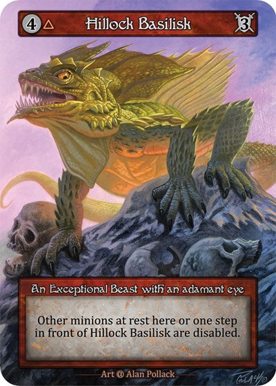 Hillock Basilisk (Preconstructed Deck) (A) Exceptional (Near Mint) Alpha Sorcery: Contested Realm: 2023