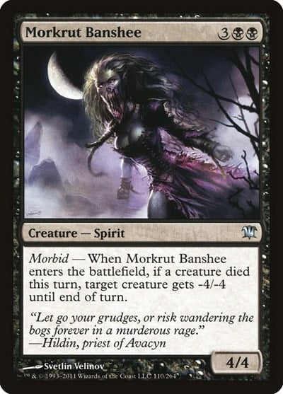 Morkrut Banshee (ISD) #110 Uncommon (Moderately Played) Innistrad Magic: The Gathering: 2011
