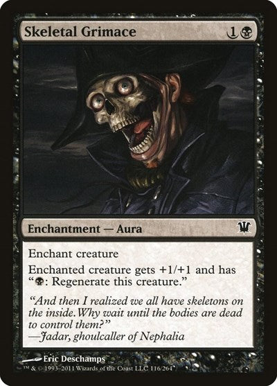 Skeletal Grimace (ISD) #116 Common (Lightly Played) Innistrad Magic: 2011