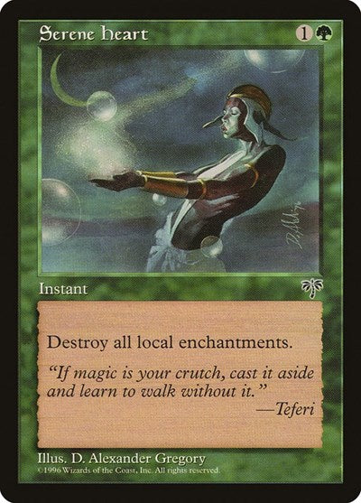 Serene Heart (MIR) #242 Common (Lightly Played) Mirage Magic: The Gathering: 1996