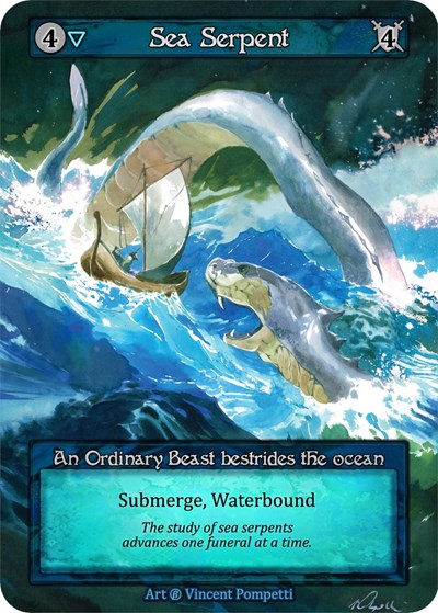 2023 Sorcery Contested Realm: Beta (B) - Sea Serpent (Ordinary) (Near Mint)