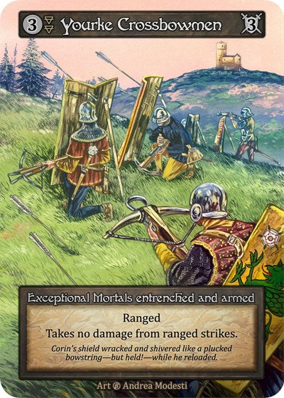 2023 Sorcery Contested Realm: Beta (B) - Yourke Crossbowmen (Exceptional) (Near Mint)