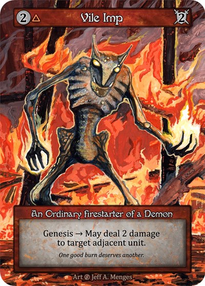 Vile Imp (B) Ordinary (Near Mint) Beta Sorcery: Contested Realm: 2023