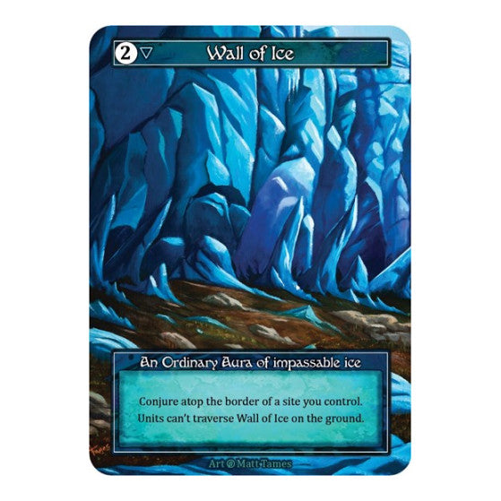 Wall of Ice (Foil) (B) Ordinary (Foil Lightly Played) Beta Sorcery: Contested Realm: 2023